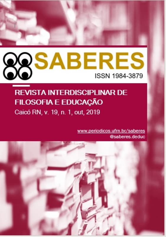 Saberes: Revista interdisciplinar de Filosofia e Educação - Saberes: Filosofia e Educação, v. 19 n. 1 (2019)