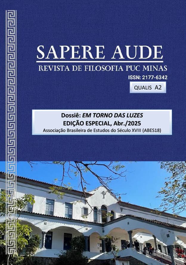 Sapere Aude - EM TORNO DAS LUZES (ABES18) - Edição especial, v. 2 n. 2 (2025)