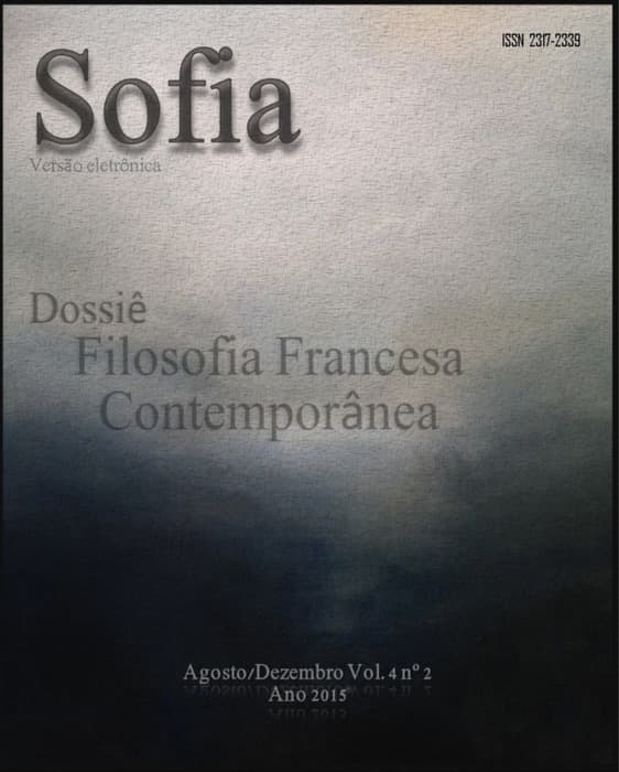 Filosofia Francesa Contemporânea, v. 4 n. 2 (2015)