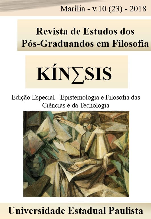 Kínesis - Revista de Estudos dos Pós-Graduandos em Filosofia - Edição Especial - Epistemologia e Filosofia das Ciências e da Tecnologia, v. 10 n. 23 (2018)