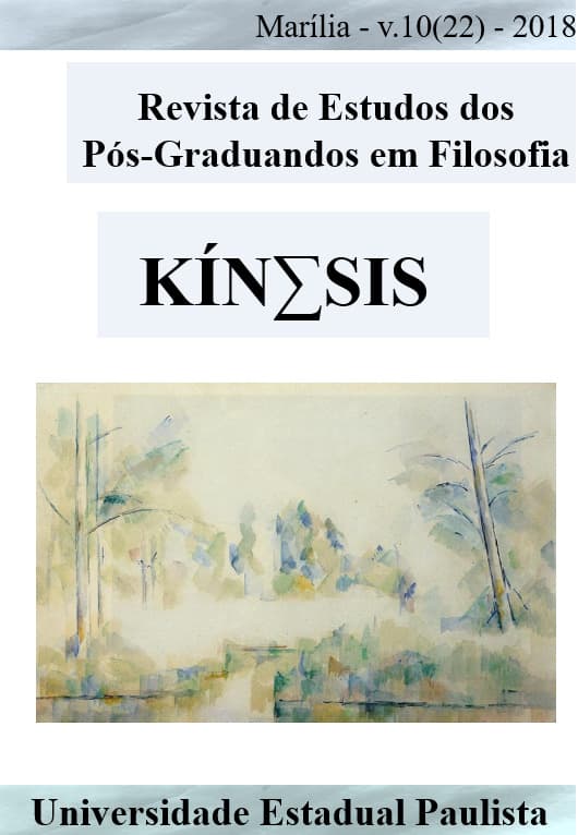 Kínesis - Revista de Estudos dos Pós-Graduandos em Filosofia - v. 10 n. 22 (2018)
