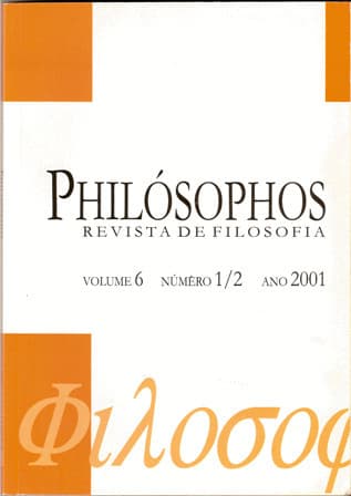 Philósophos - Revista de Filosofia - v. 6 n. 1/2 (2001)