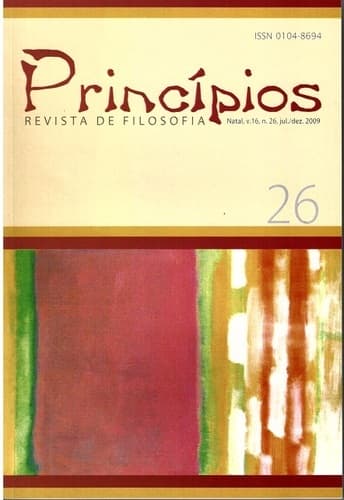 Princípios: Revista de Filosofia (UFRN) - Princí­pios: revista de filosofia, v. 16 n. 26 (2009)