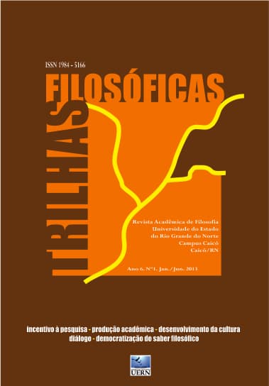 Trilhas Filosóficas, v. 6 n. 1 (2013)