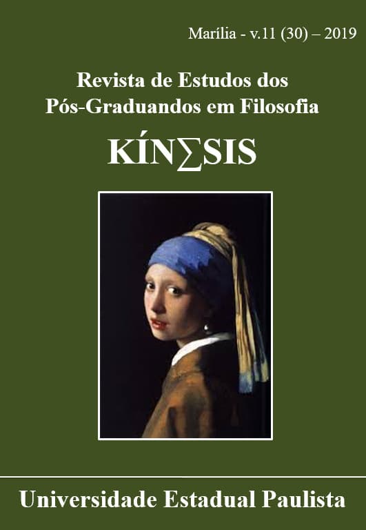 Kínesis - Revista de Estudos dos Pós-Graduandos em Filosofia - v. 11 n. 30 (2019)