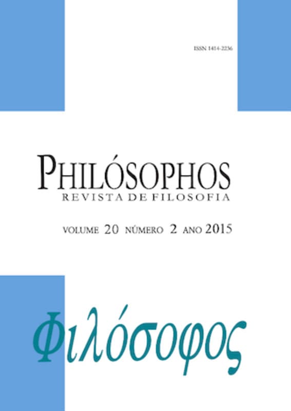 Philósophos - Revista de Filosofia - Fluxo contínuo da Revista, v. 20 n. 2 (2015)
