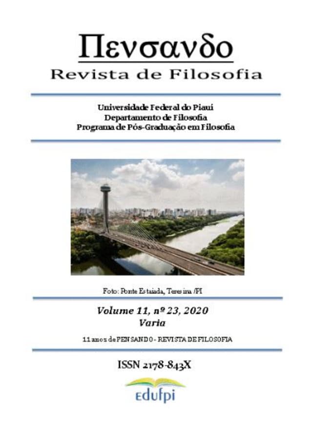 PENSANDO - REVISTA DE FILOSOFIA - VARIA, v. 11 n. 23 (2020)