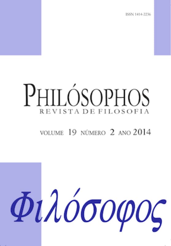 Philósophos - Revista de Filosofia - Dossiê de Filosofia Antiga, v. 19 n. 2 (2014)