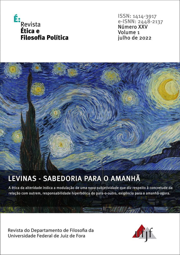Revista Ética e Filosofia Política - Levinas - Sabedoria para o Amanhã, v. 1 n. 25 (2022)