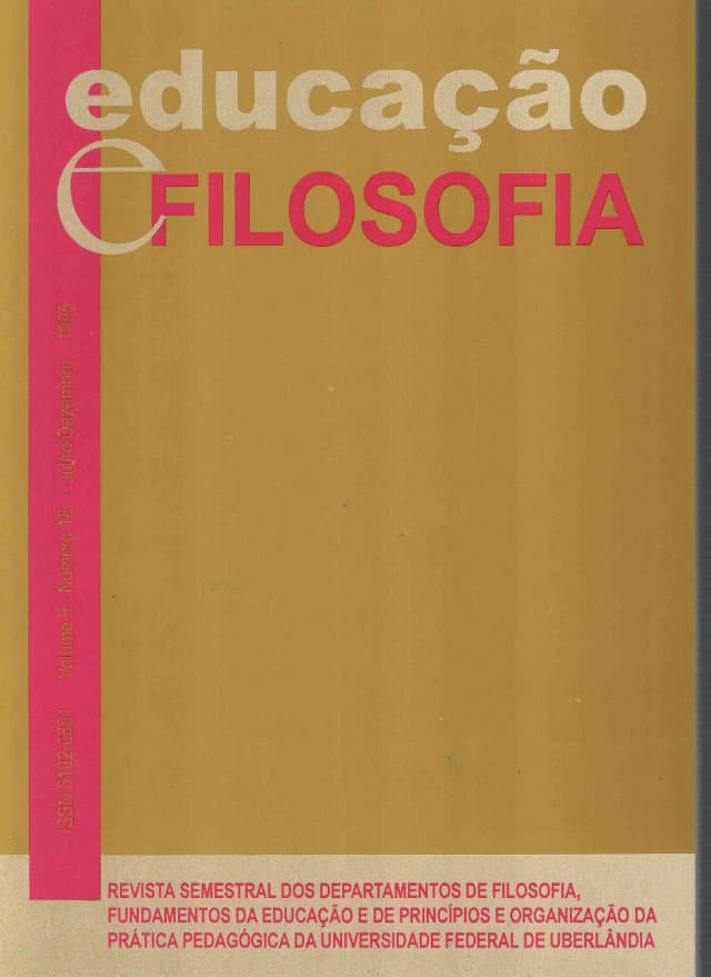 Educação e Filosofia - v.9 n.18 jul./dez. 1995, v. 9 n. 18 (1995)