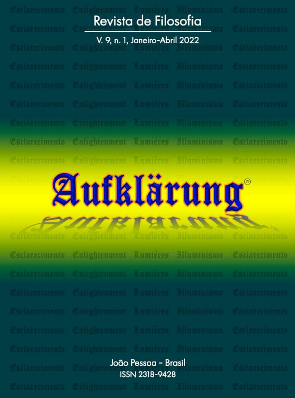 Aufklärung: journal of philosophy - Janeiro-Abril, v. 9 n. 1 (2022)