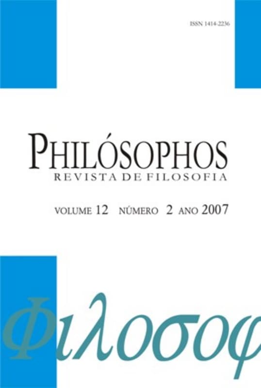 Philósophos - Revista de Filosofia - Filosofia da linguagem e da mente, v. 12 n. 2 (2007)