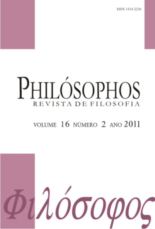 Philósophos - Revista de Filosofia - Nietzsche, v. 16 n. 2 (2011)