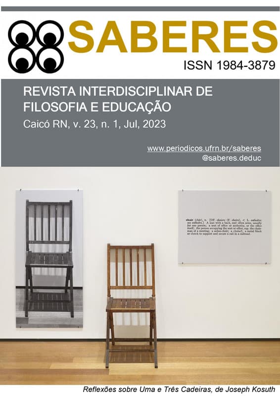 Saberes: Revista interdisciplinar de Filosofia e Educação - Saberes:  Revista Interdisciplinar de Filosofia e Educação, v. 23 n. 1 (2023)