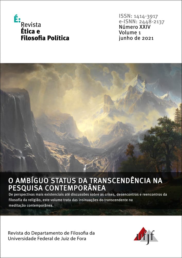 Revista Ética e Filosofia Política - O ambíguo status da transcendência na pesquisa contemporânea, v. 1 n. 24 (2021)