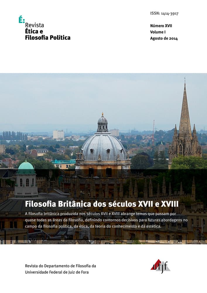 Revista Ética e Filosofia Política - Filosofia Britânica dos séculos XVII e XVIII, v. 1 n. 17 (2014)