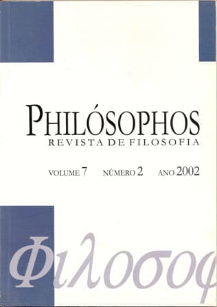 Philósophos - Revista de Filosofia - v. 7 n. 2 (2002)