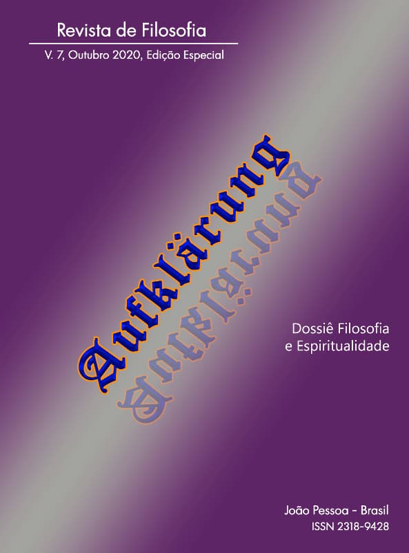 Aufklärung: journal of philosophy - Filosofia e Espiritualidade, v. 7 n. esp (2020)