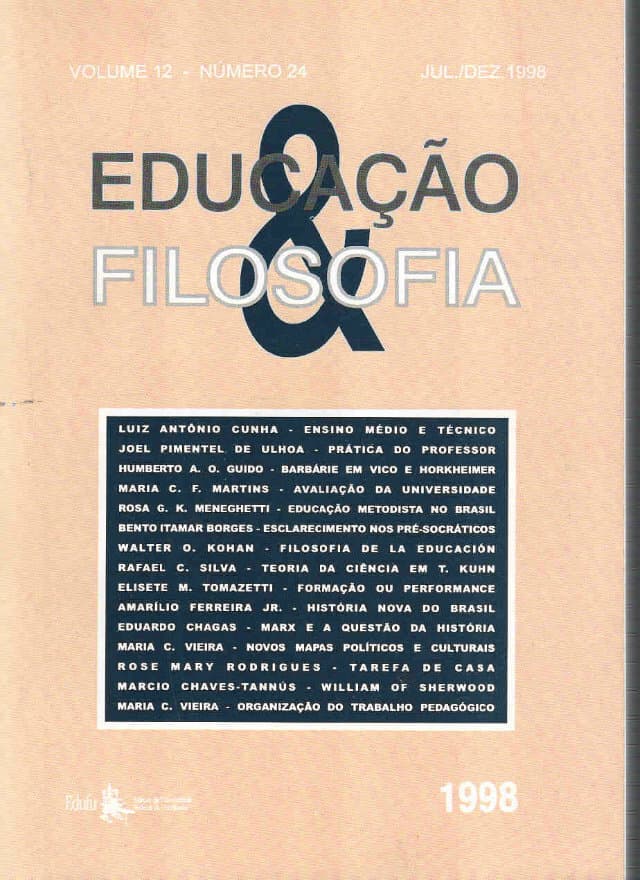 Educação e Filosofia - v.12 n.24 jul./dez. 1998, v. 12 n. 24 (1998)