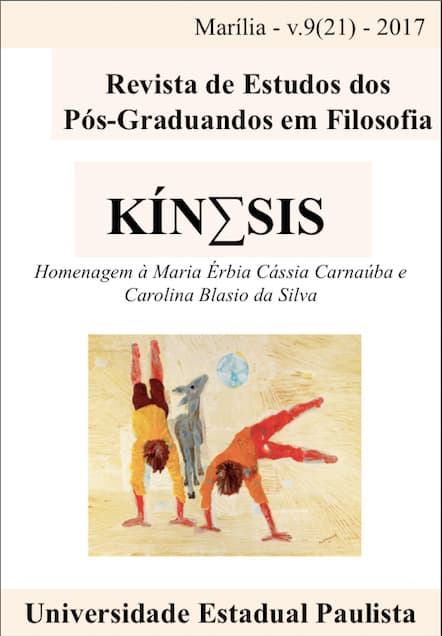 Kínesis - Revista de Estudos dos Pós-Graduandos em Filosofia - v. 9 n. 21 (2017)
