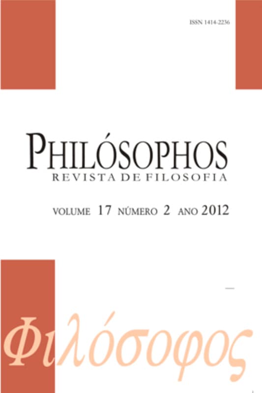 Philósophos - Revista de Filosofia - Ética e filosofia analítica, v. 17 n. 2 (2012)