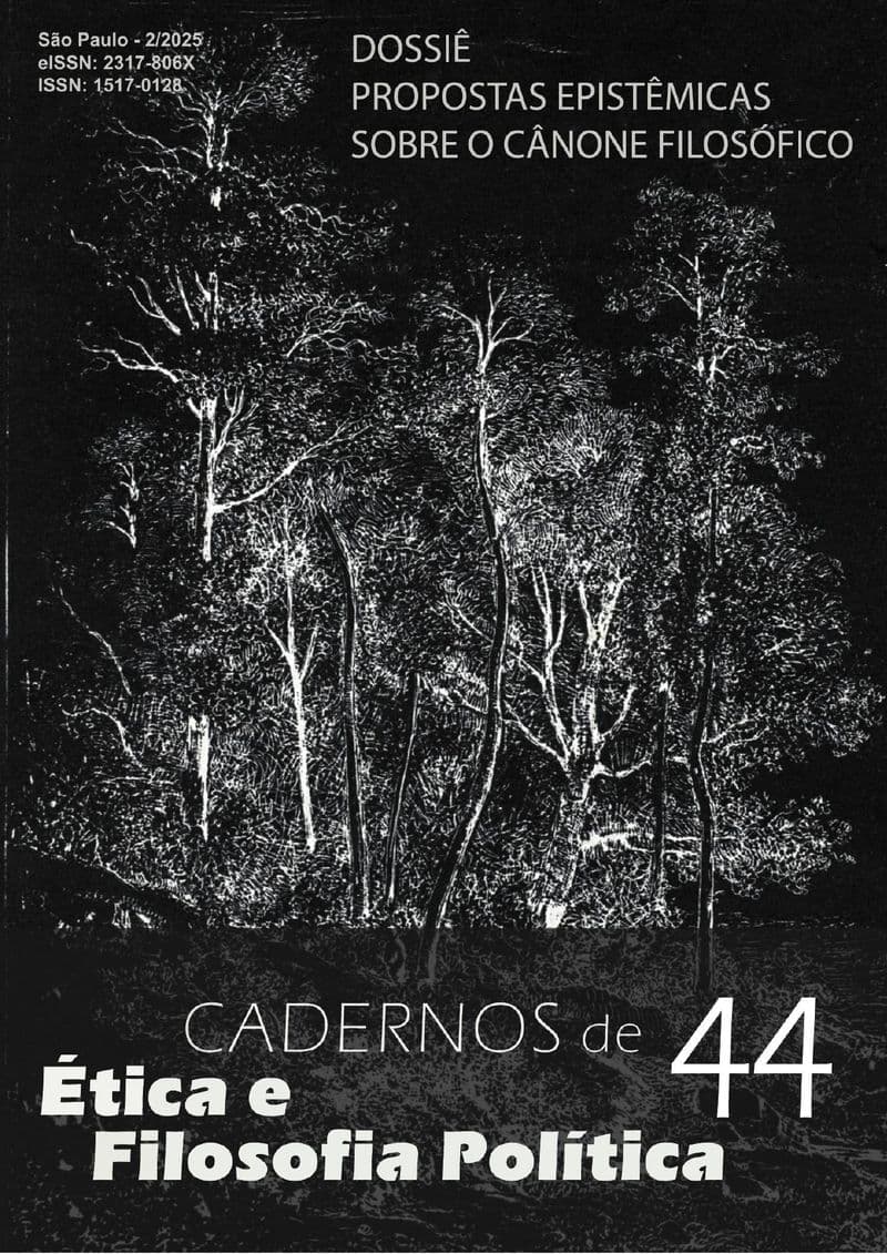Cadernos de Ética e Filosofia Política - Dossiê Propostas epistêmicas sobre o cânone filosófico, v. 44 n. 2 (2025)