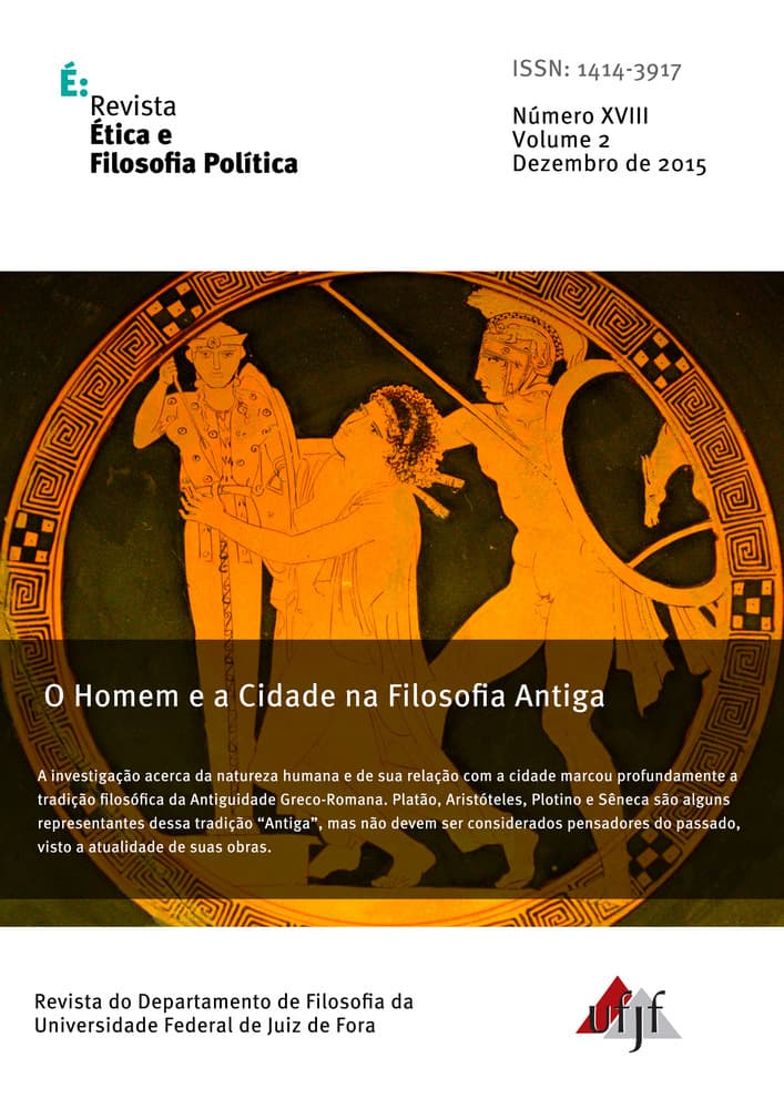Revista Ética e Filosofia Política - O Homem e a Cidade na Filosofia Antiga, v. 2 n. 18 (2015)