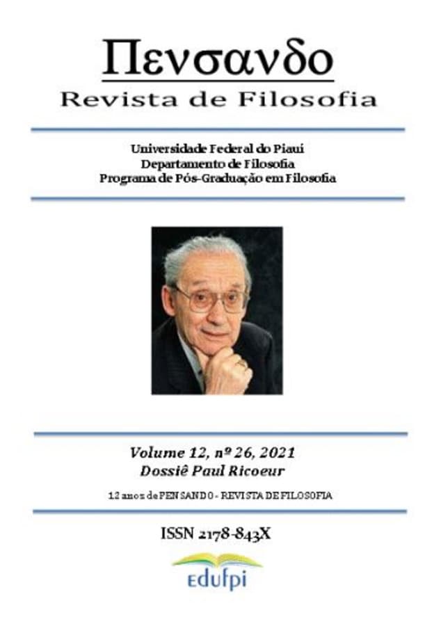 PENSANDO - REVISTA DE FILOSOFIA - DOSSIÊ PAUL RICOEUR, v. 12 n. 26 (2021)