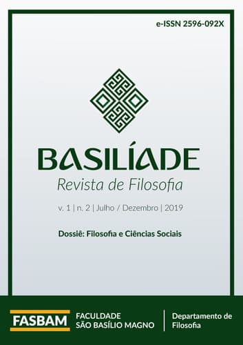 Basilíade - Revista de Filosofia - Filosofia e Ciências Sociais, v. 1 n. 2 (2019)
