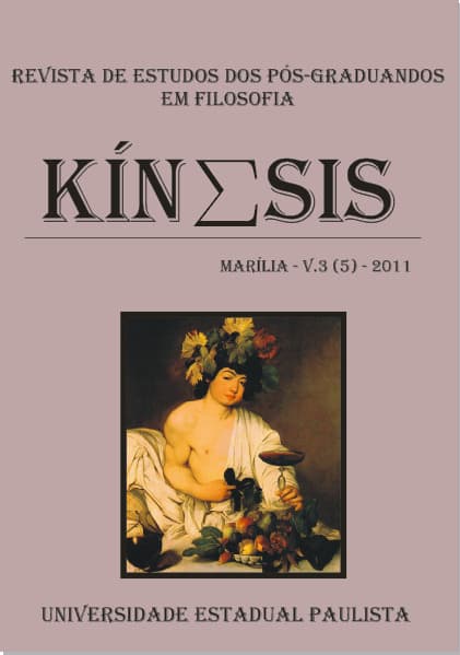 Kínesis - Revista de Estudos dos Pós-Graduandos em Filosofia - v. 3 n. 05 (2011)