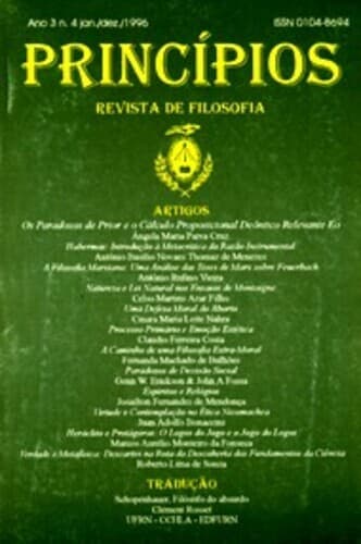 Princípios: Revista de Filosofia (UFRN) - Princí­pios: revista de filosofia, v. 3 n. 04 (1996)
