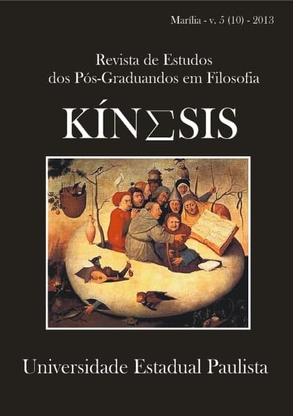 Kínesis - Revista de Estudos dos Pós-Graduandos em Filosofia - v. 5 n. 10 (2013)