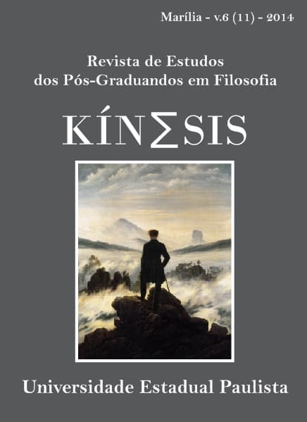 Kínesis - Revista de Estudos dos Pós-Graduandos em Filosofia - v. 6 n. 11 (2014)