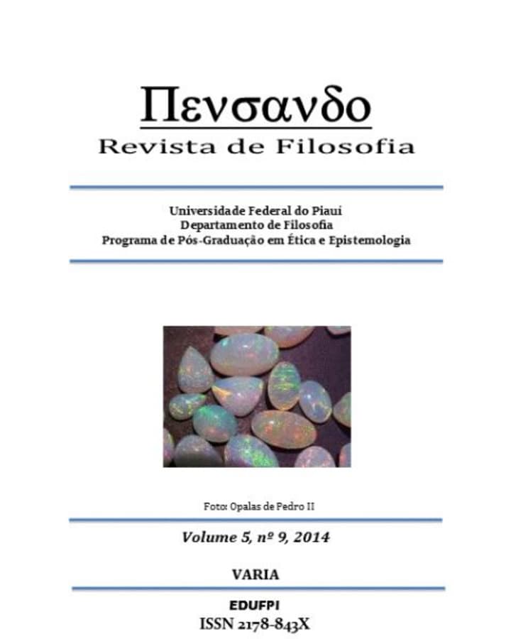 PENSANDO - REVISTA DE FILOSOFIA - VARIA, v. 5 n. 9 (2014)