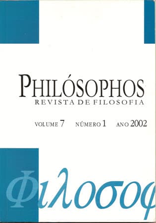 Philósophos - Revista de Filosofia - v. 7 n. 1 (2002)