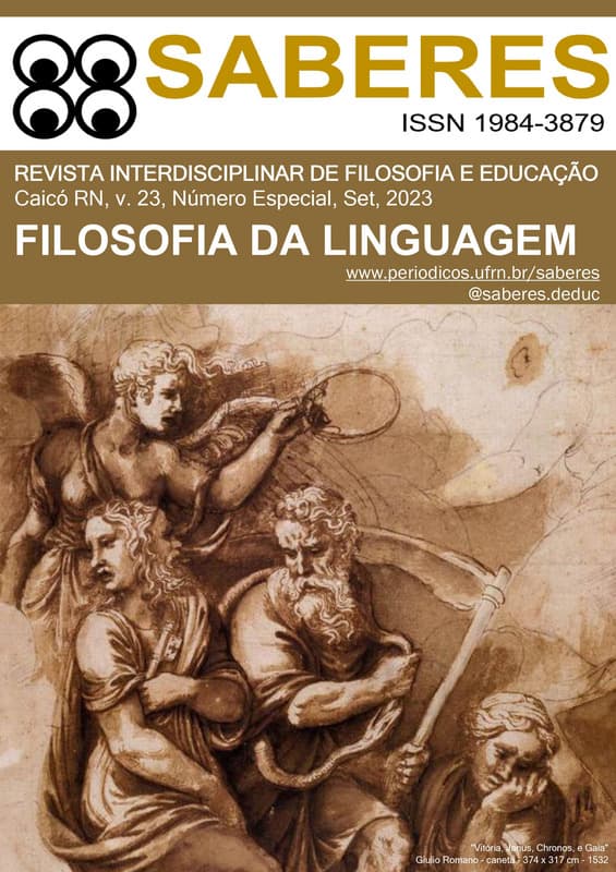 Saberes: Revista interdisciplinar de Filosofia e Educação - Número Especial: Filosofia da Linguagem, v. 23 n. 2 (2023)