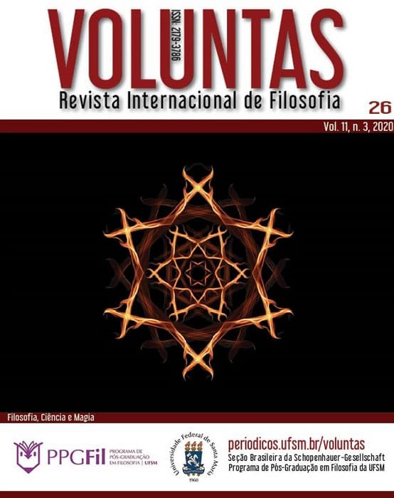 Voluntas: Revista Internacional de Filosofia - Dossiê Filosofia, ciência e magia + Estudos Schopenhauerianos - Ed. 26, v. 11 n. 3 (2020)