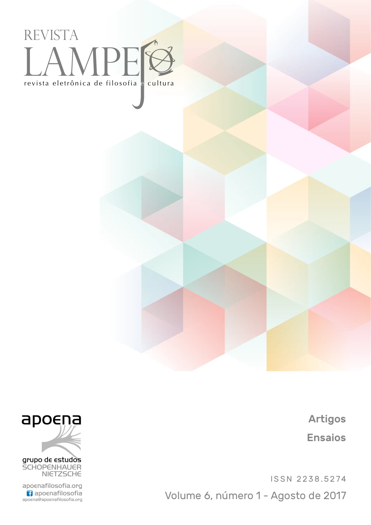 Lampejo - Revista Eletrônica de Filosofia - Lampejo revista eletrônica, v. 6 n. 1 (2017)