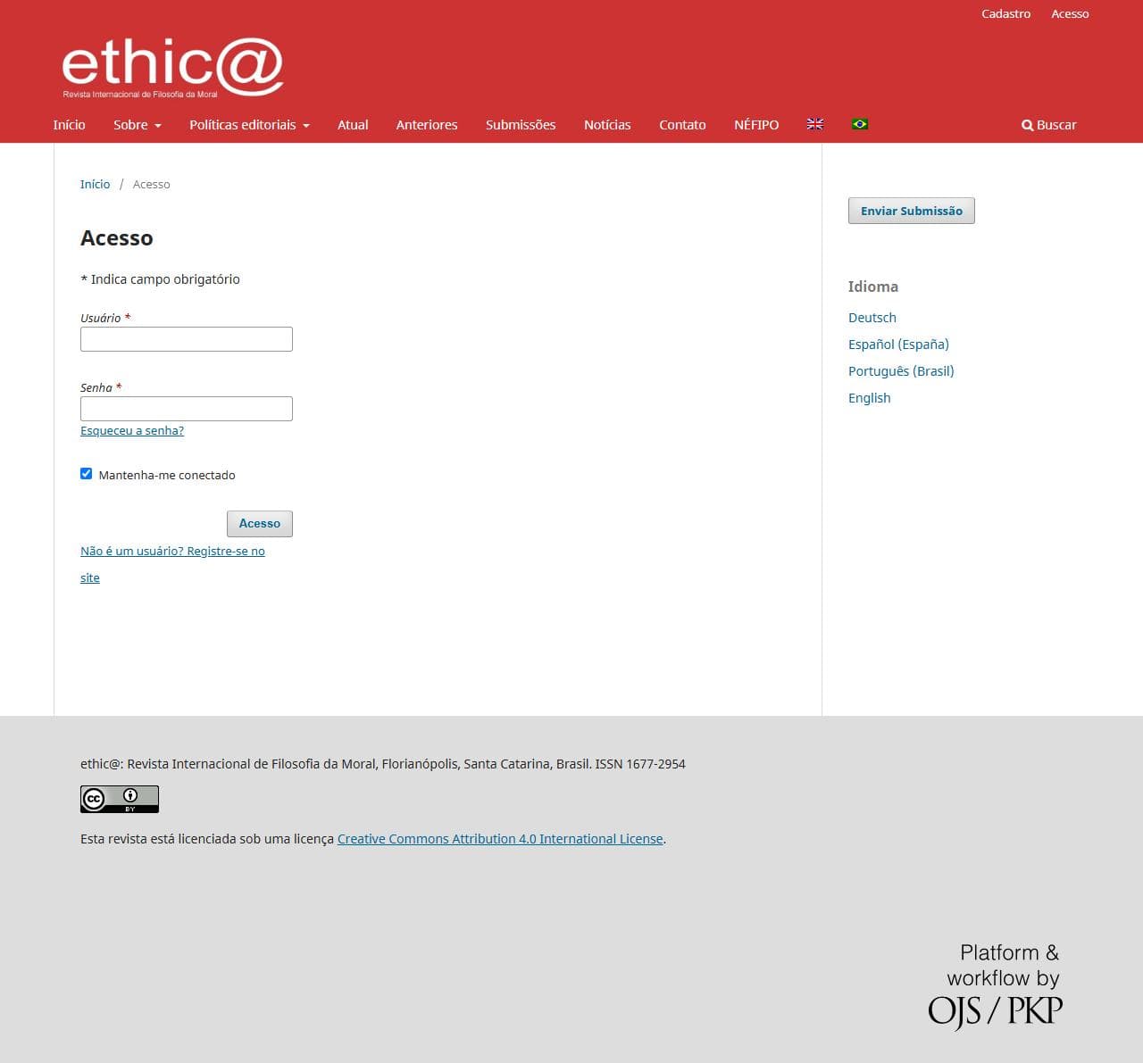 ethic@ - An international Journal for Moral Philosophy - Ética e Justiça, v. 24 n. 1 (2025)