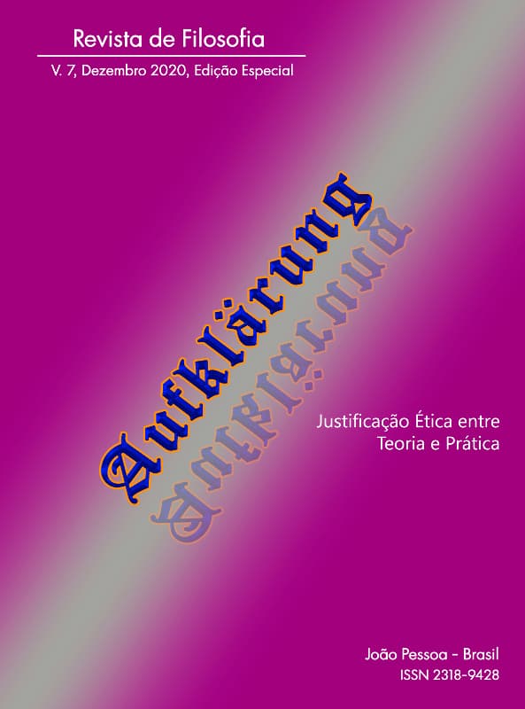 Aufklärung: journal of philosophy - Justificação Ética Entre Teoria e Prática, v. 7 n. esp (2020)