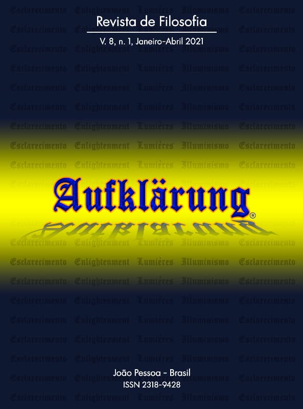 Aufklärung: journal of philosophy - Janeiro-Abril, v. 8 n. 1 (2021)