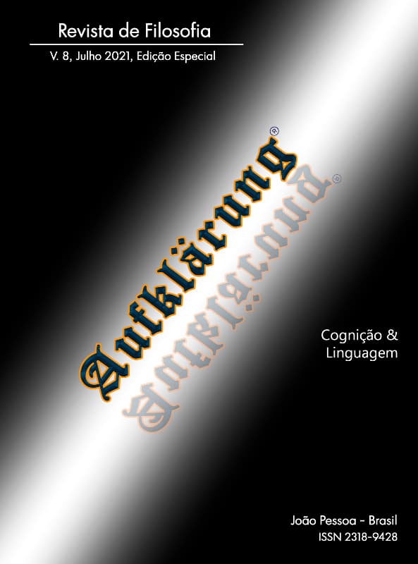 Aufklärung: journal of philosophy - Cognição & Linguagem, v. 8 n. esp (2021)