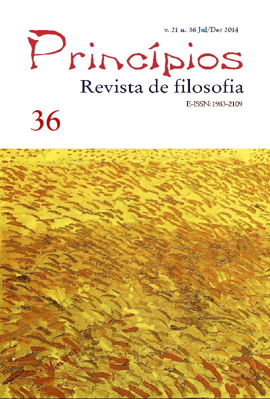 Princípios: Revista de Filosofia (UFRN), v. 21 n. 36 (2014)