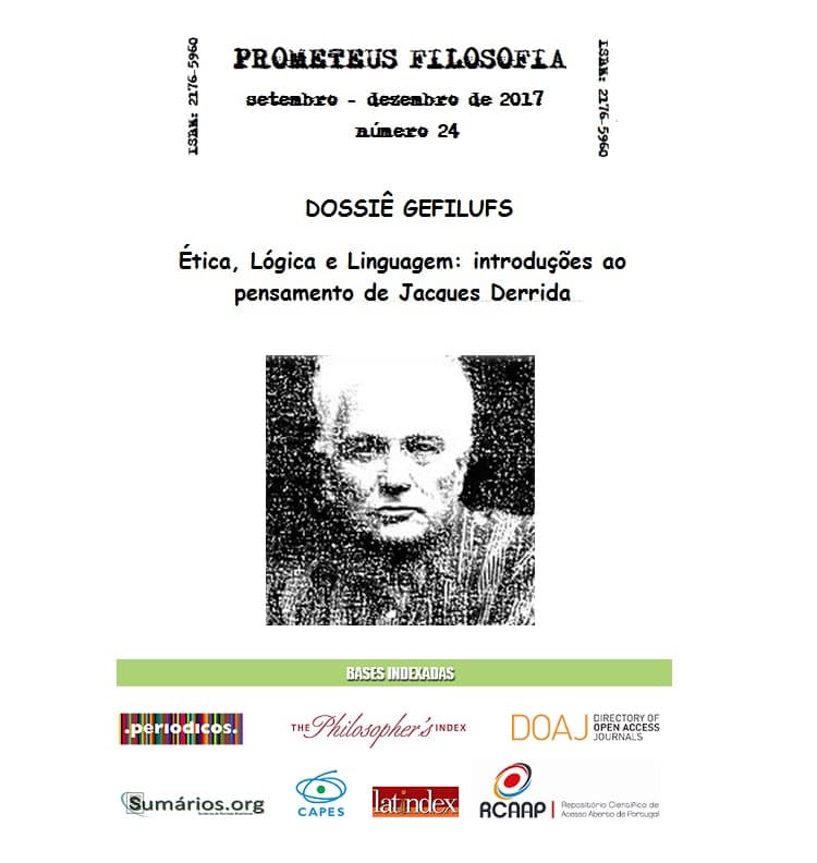Prometeus - Journal of Philosophy - Dossiê Semana de Filosofia da Linguagem - GEFILUFS, v. 10 n. 24