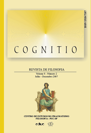 Cognitio: Revista de Filosofia - v. 8 n. 2 (2007)