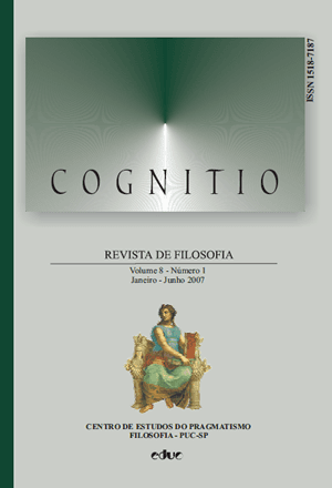 Cognitio: Revista de Filosofia - v. 8 n. 1 (2007)