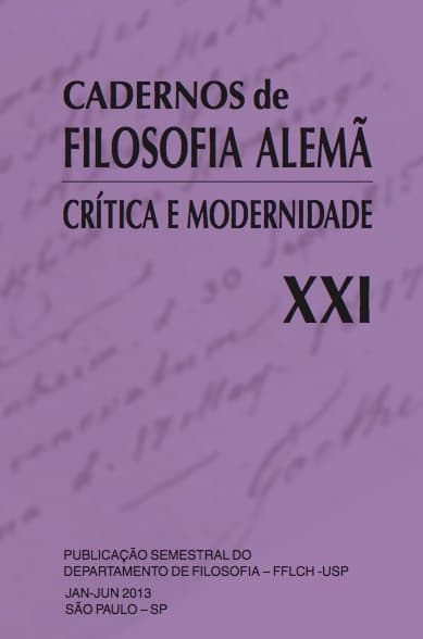 Cadernos de Filosofia Alemã: Crítica e Modernidade - n. 21 (2013)