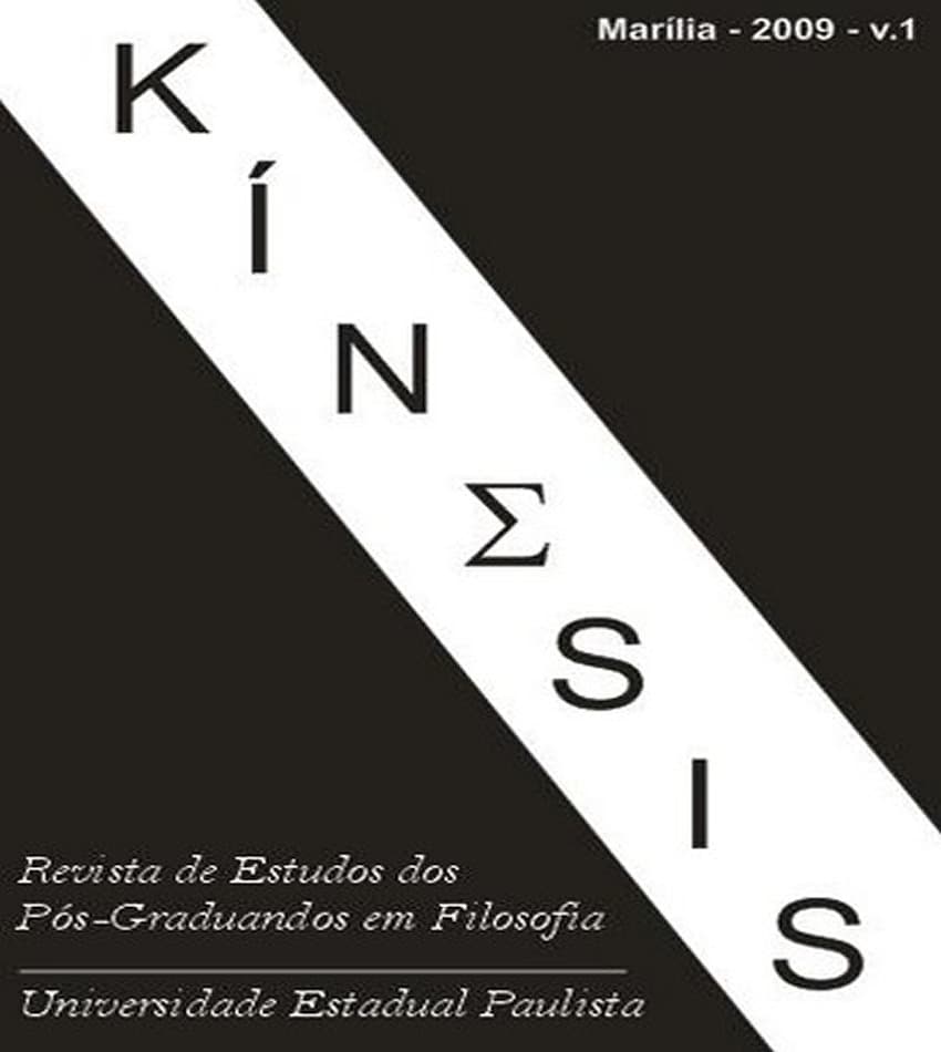 Kínesis - Revista de Estudos dos Pós-Graduandos em Filosofia - v. 1 n. 01 (2009)