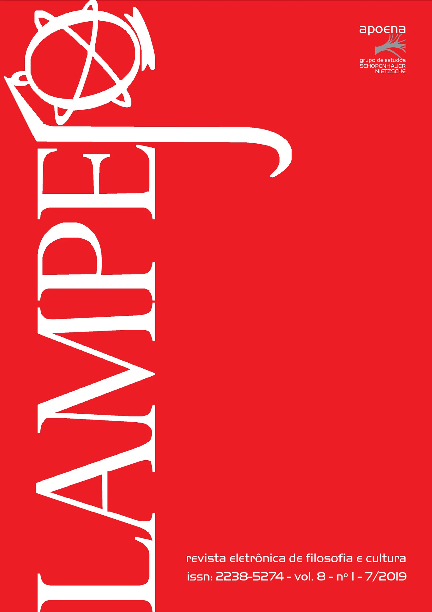 Lampejo - Revista Eletrônica de Filosofia - Lampejo revista eletrônica, v. 8 n. 1 (2019)