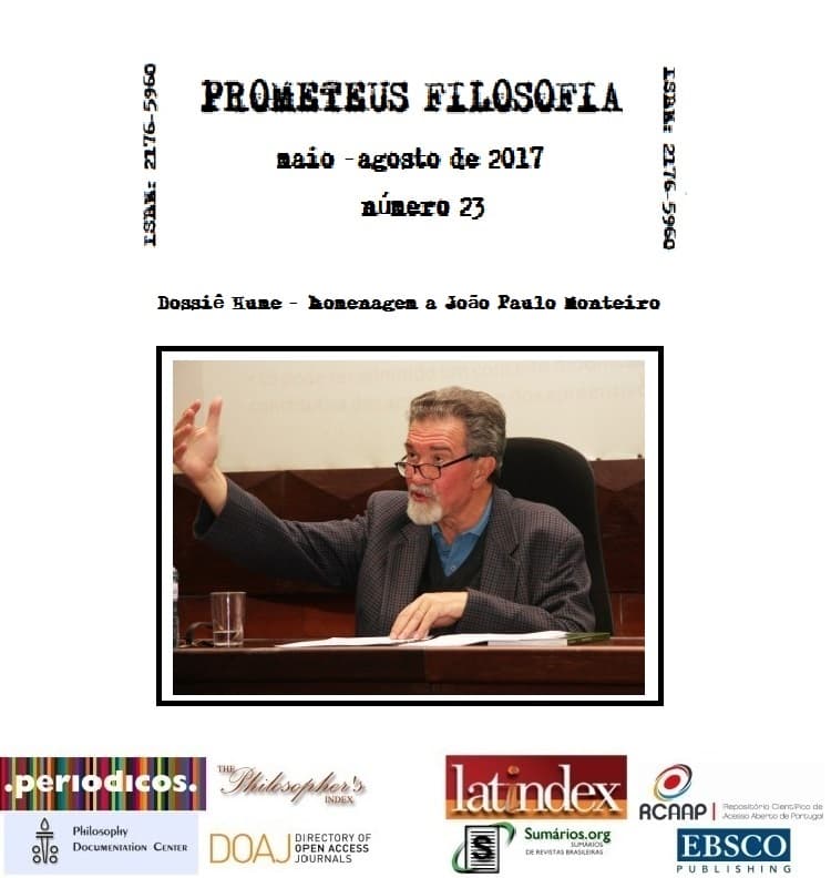 Prometeus - Journal of Philosophy - Dossiê David Hume, v. 10 n. 23
